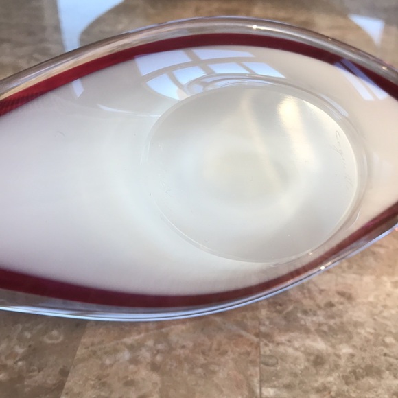 Swedish Paul Kedelv Coquille Glass Bowl, 1950’s. - Picture 5 of 7